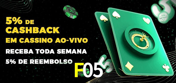 Promoções do cassino ao Vivo F05